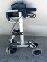 Инвалидна АЛУМИНИЕВА количка ролатор, проходилка, за хора в тежко положение,под наем или продажба, снимка 4