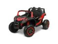 Офроуд акумулаторен автомобил AXEL – Червен, 4x4, с дистанционно и LED, снимка 3