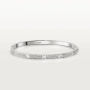 CARTIER Love Small Paved White Gold Diamonds Гривна с Отверка, снимка 10