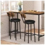 ПРОМОЦИЯ Бар столове в индустриален стил, к-кт от 2 бр. VASAGLE LBC059B81, снимка 3