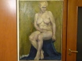 Авторска картина модел "Голо тяло" масло 70-те г, снимка 2