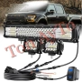 Комплект Лед Бар 20" 380W 52см +  2бр Халогени 4" 10см 60W + Окабеляване + Копче 12/24V за Кола АТВ , снимка 4