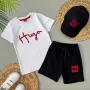 Hugo Boss Дамски Къс Летен Комплект С Бродирано Лого И Шапка Хуго Бос - 3 Цвята Код B341, снимка 3