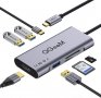 QGeeM USB C Hub 7 в 1 USB C, 4K HDMI ,PD 100 W , 3 Х​ USB 3.0 порта, SD/TF четец на карти