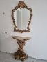 Италианска барокова конзола с огледало 015, снимка 1 - Огледала - 35515421