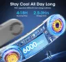 Преносим вентилатор за шия 360° охлаждащ, снимка 2