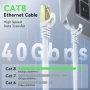 LAN кабел Cat 8 40м 40Gbps RJ45 високоскоростен, снимка 2