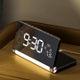 Дигитален будилник – голям дисплей, 3-цветна нощна лампа, 2 аларми, температура, снимка 1