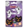 Хелоуин / Halloween фиби за коса – бели и зелени с брокат, 5.5x4 см (4 броя)_1239893, снимка 2