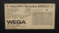 Wega Disco 1  Sony SS-850, снимка 2
