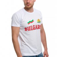 Нова мъжка тениска с трансферен печат България, знаме и герб, снимка 3 - Тениски - 27995178