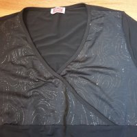 Черна дамска блуза размер М, снимка 4 - Блузи с дълъг ръкав и пуловери - 34878648