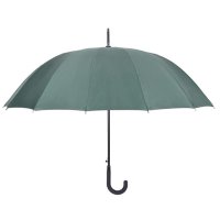 Чадър за дъжд бастун автоматичен тъмно зелен 93,5 см, снимка 2 - Други - 42877658