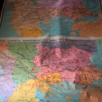 училищна карта на балкански войни 1912-1913, снимка 6 - Колекции - 44292503