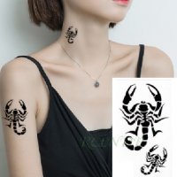 2 черни скорпиона Скорпион  временна татуировка татос татус Tattoo, снимка 1 - Други - 31628717