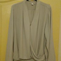 Елегантна копринена блуза с дълъг ръкав-МАКСИ, снимка 2 - Блузи с дълъг ръкав и пуловери - 29301298