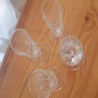 4 чаши с елипсовидна форма, снимка 2 - Чаши - 44611167
