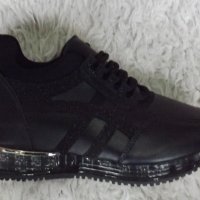Обувки, скрита платформа, черни, код 531/ББ1/45, снимка 2 - Дамски ежедневни обувки - 39456725