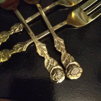  gold vergoldet  Baccara Rose  позлатени прибори , снимка 4 - Прибори за хранене, готвене и сервиране - 42829432