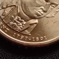 Възпоменателна монета 1 долар JOHN ADAMS 2 президент на САЩ (1797-1801) за КОЛЕКЦИЯ 38089, снимка 7 - Нумизматика и бонистика - 40766021