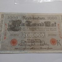 Райх банкнота - Германия - 1000 марки / 1910 година- 17916, снимка 1 - Нумизматика и бонистика - 31029624
