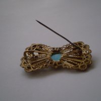Винтидж брошка панделка , снимка 4 - Антикварни и старинни предмети - 34478069
