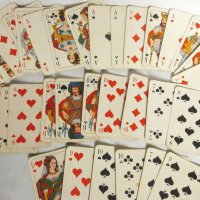 Стари Немски  Ретро Карти за Игра,Ретро Карти - 32 бр., снимка 9 - Карти за игра - 38631145