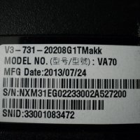 Acer Aspire V3–731/VA70, снимка 6 - Части за лаптопи - 31630282