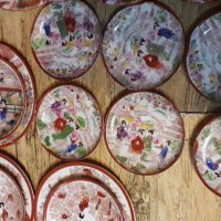 Японски костен порцелан чинийки, снимка 5 - Други ценни предмети - 35392618