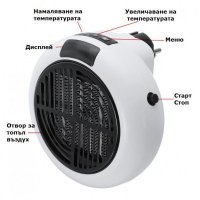 Мини печка компактен отоплителен уред 900W 220V, снимка 6 - Отоплителни печки - 30149091