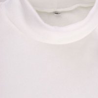 Бяла блуза с  пух на ръкавите, снимка 3 - Блузи с дълъг ръкав и пуловери - 35361462