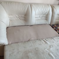 Кожен диван с опция за сън и ракла , снимка 6 - Дивани и мека мебел - 40104646