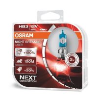 Халогенни крушки Osram, HB3 / 9005 , 12V, 60W, 150% повече яркост, 2бр, снимка 1 - Аксесоари и консумативи - 38199112