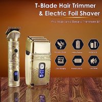 Нов електрически комплект бръснач тример Самобръсначка за мъже Подарък, снимка 5 - Тримери - 42404025