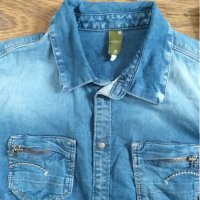 g-star midge cody slim denim shirt - страхотна дамска риза, снимка 5 - Ризи - 29174166