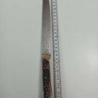 Стар овчарски нож с кокалена дръжка , снимка 1 - Антикварни и старинни предмети - 39075194