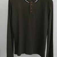 Мъжка памучна блуза с яка и цепка с копчета BRAVE SOUL ,размери -M, L, XL и XXL.     , снимка 1 - Блузи - 39265203