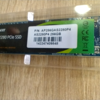 SSD диск Apacer AS2280P4 M.2 PCIe 256GB, снимка 1 - Твърди дискове - 44758452
