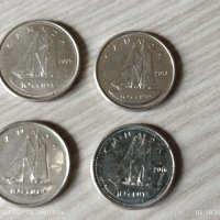 Монети 10 цента Канада , снимка 1 - Нумизматика и бонистика - 42413182