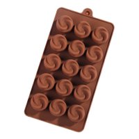 929 Силиконова форма за шоколадови бонбони Розички, снимка 4 - Форми - 42106584