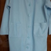 Светлосин домашен халат от полар - L/XL размер, снимка 4 - Нощници - 42862619