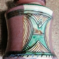 античен глазиран керамичен съд с дефект, снимка 1 - Антикварни и старинни предмети - 38393120