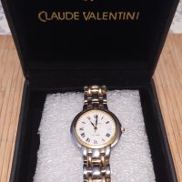 Позлатен часовник Claude Valentini , снимка 6 - Дамски - 38556304