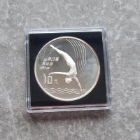 Възпоменателна сребърна монета 10 Yuan Diving, снимка 1 - Нумизматика и бонистика - 42202118