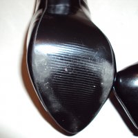 Черни лачени обувки с метална украса , снимка 7 - Дамски обувки на ток - 29922120