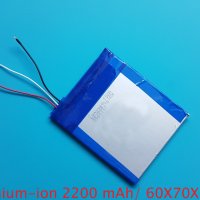 Батерия 2200 mAh 60x70x4, снимка 1 - Друга електроника - 34332459