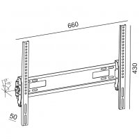 Стойка за Телевизор 32-65" инча 1TV с наклон +/-15°, VESA 600 x 400, до 30кг, снимка 2 - Стойки, 3D очила, аксесоари - 30890774