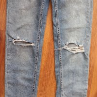 Накъсани дънки за бременни от H&M Мama Skinny High Rib, снимка 8 - Дрехи за бременни - 39973109