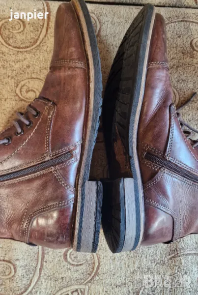 Мъжки кожени боти ,Bugatti. Размер 43, снимка 1