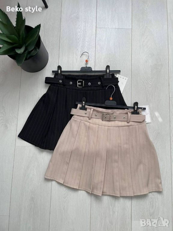 Дамска пола с колан , снимка 1